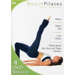 Beach Pilates 4  DVD Set - Shelly McDonald