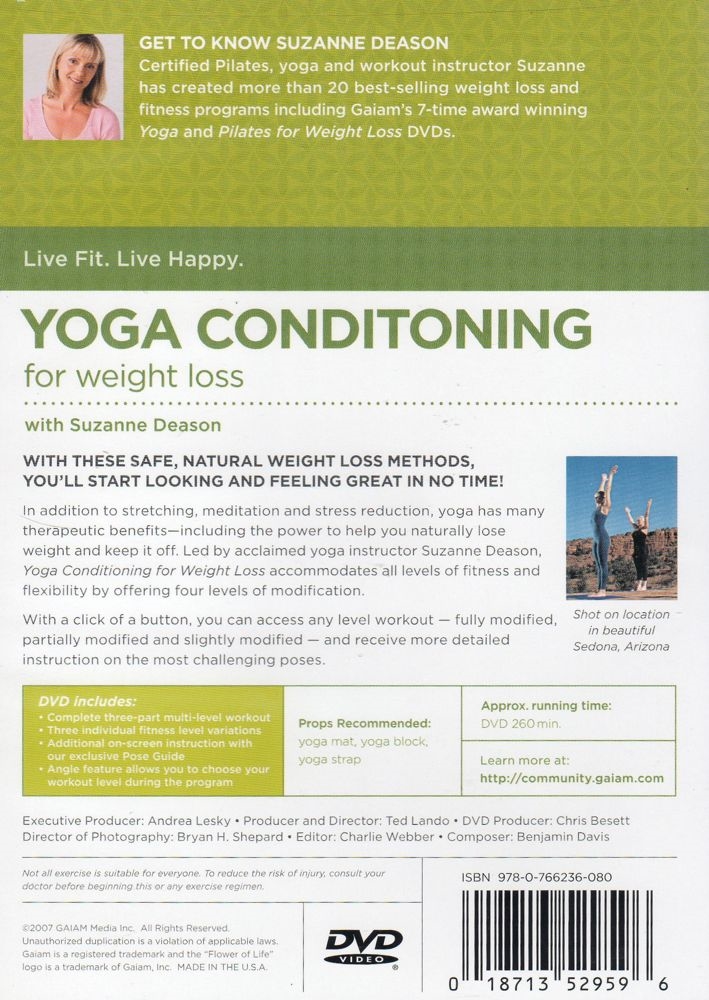 Yoga Conditioning for Weight Loss With Suzanne Deason DVD