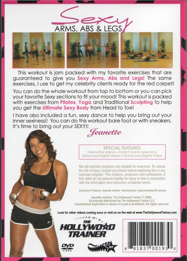 Sexy Arms, Abs And Legs The Hollywood Trainer DVD With Jeanette Jenkins