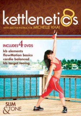 Lot 3 Slim & Tone Kettlenetics Michelle Khai Fitness Excercise 6 DVDs