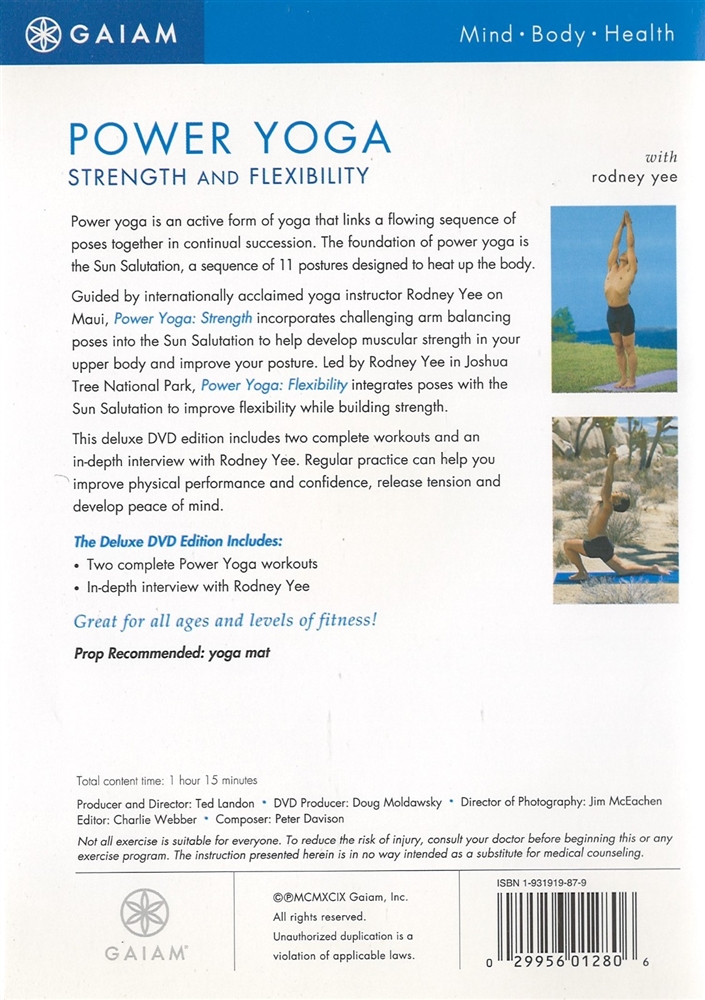 Power Yoga Strength and Flexibility DVD - Rodney Yee