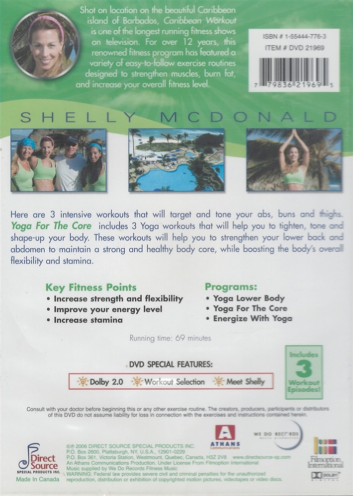 Caribbean Workout - Yoga for the Core DVD
