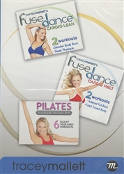 Tracey Mallett 3 DVD Set - Cardio Melt, Cardio Lean & Pilates Super Sculpt DVD - Tracey Mallett