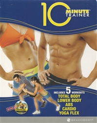 Tony Horton 10 Minute Trainer 5 Workouts DVD - Total Body, Lower Body, Abs, Cardio, Yoga