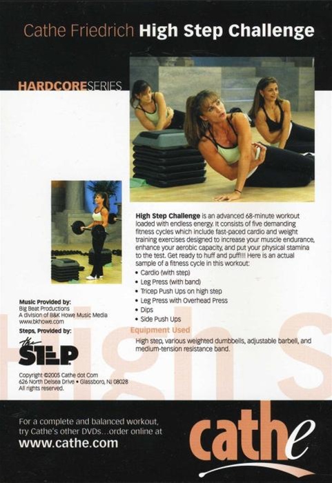 Cathe Friedrich Hardcore Series High Step Challenge DVD