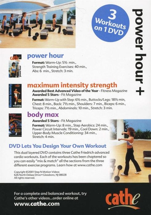 Cathe Friedrich Power Hour Maximum Intensity Strength And Body Max DVD