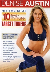Denise Austin Hit the Spot 10 Five Minute Target Toners DVD