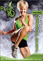 Peak 10 More Cardio Interval Burn DVD - Michelle Dozois