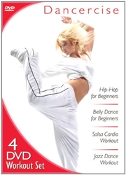 Dancercise 4 DVD Set - Hip Hop, Belly Dance, Salsa & Jazz