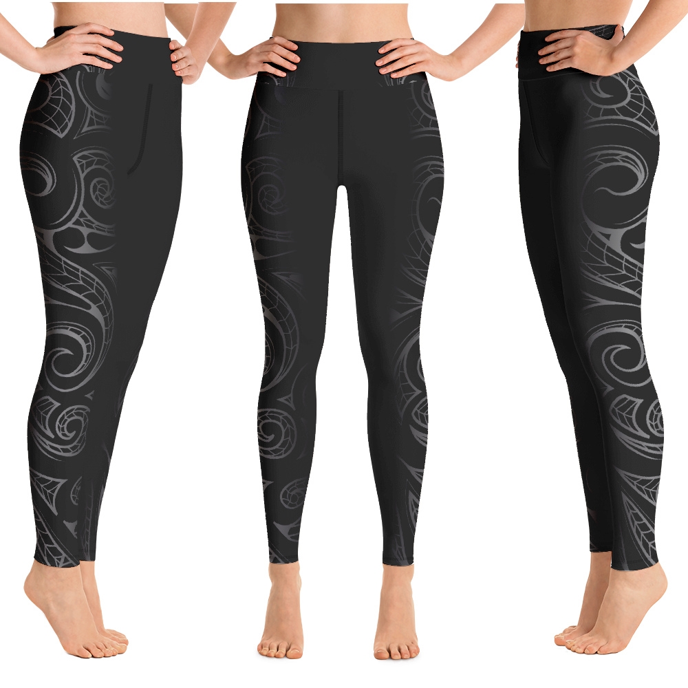 Polynesian Maori / Samoan Tattoo Long Leggings - 6 colors and