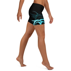 Wave Pattern Women's Crossfit / Athletic Shorts