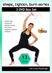 Barlates Shape, Tighten, Burn Series 13 Workouts 3 DVD Set - Barlates Body Blitz - DVD-R