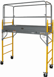 Snappy Multipurpose Scaffolding Unit with Guardrail