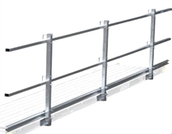 12' Guard Rail System with Toe Board