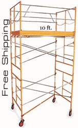 10' Rolling Scaffold Drywall Tower