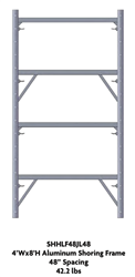 shoring frames, shoring, frames, aluminum, aluminum shoring, aluminum shoring frames, aluminum shoring frame, all aluminum, all aluminum shoring frame,