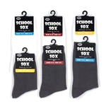 HappyToes - Mid-calf school socks - Seamless - 6 Pairs