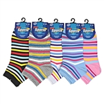 Sunfort - Ankle socks with candy stripes