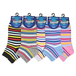 Sunfort - Ankle socks with candy stripes
