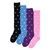 Sunfort - Plain knee high socks with stars