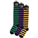 Sunfort - Black striped knee highs