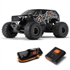 ARRMA 1/10 GORGON 4X2 MEGA 550 Brushed MT Ready-To-Assemble Kit with Battery and Charger - Black