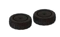 ARRMA dBoots Katar B 6S Pre-Mounted Tire Set Black (2)