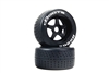 ARRMA dBoots Hoons 53/107 2.9 Silver Belted Tires on 5-Spoke Wheels (2)