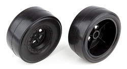 Associated DR10 Rear Wheels and Drag Slick Tires, Mounted (2)