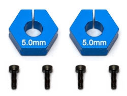 Factory Team Clamping Wheel Hexes, 5.0mm Offset