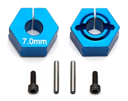 Factory Team Clamping Wheel Hexes, 7.0mm Offset