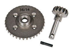 Axial Heavy Duty Bevel Gear Set 36T / 14T