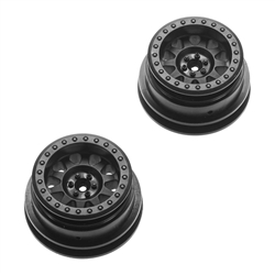 Axial 1.25" 1.55" Beadlock Wheels Black (2)