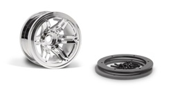 Axial 2.2" Rockster Bead Lock Wheels Chrome (2)