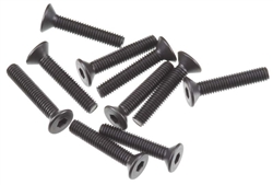 Axial Hex Socket Flat Head M3x16mm Black (10)