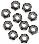 Axial Nylon Locking Hex Nut M3 Black (10)