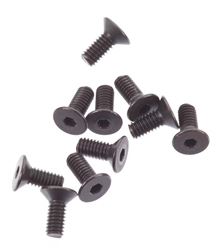 Axial Flat Head Screw M2.5x6mm Black (10)