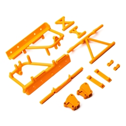 Axial RBX10 Cage Supports and Battery Tray (Orange)