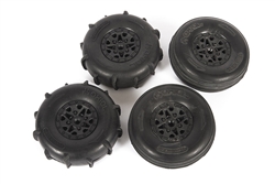 Axial ST28 Razor FR / Paddle RR Tire Set for Yeti Jr. (4)