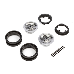 Axial 1.9 Retro Slot Beadlock Wheels, Satin (2)