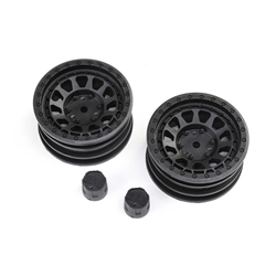 Axial Black Rhino Primm 1.9" Wheels, 12mm Hex, Black (2)