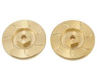 Beef Tubes Beef Patties Scale Brake Rotors/Weights (HEX) - Brass (2)