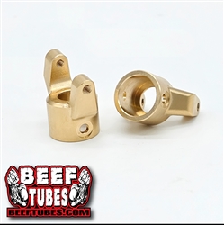 Beef Tubes SCX10 Pro / AR45 Straight Axle C-Hubs - Brass