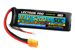 Common Sense RC 3S 11.1V 5200mAh 50C Lectron Pro LiPo Battery - XT90