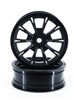 DragRace Concepts AXIS 2.2" Drag Racing Front Wheels - Black (2)