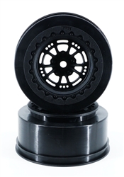 DragRace Concepts AXIS 2.2"/3.0" Drag Racing Rear Wheels - Black (2)