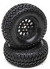 Duratrax 1.9" Class 1 Scaler CR Tires Mounted on Black Wheels (2)