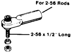 Du-Bro 2-56 Swivel Ball Link (QTY/PKG: 1 )