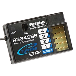Futaba R334SBS 4-Ch S.BUS2 2.4GHz T-FHSS Super Responce Receiver