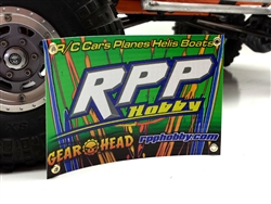 RPP Hobby Green Scale Vinyl Banner